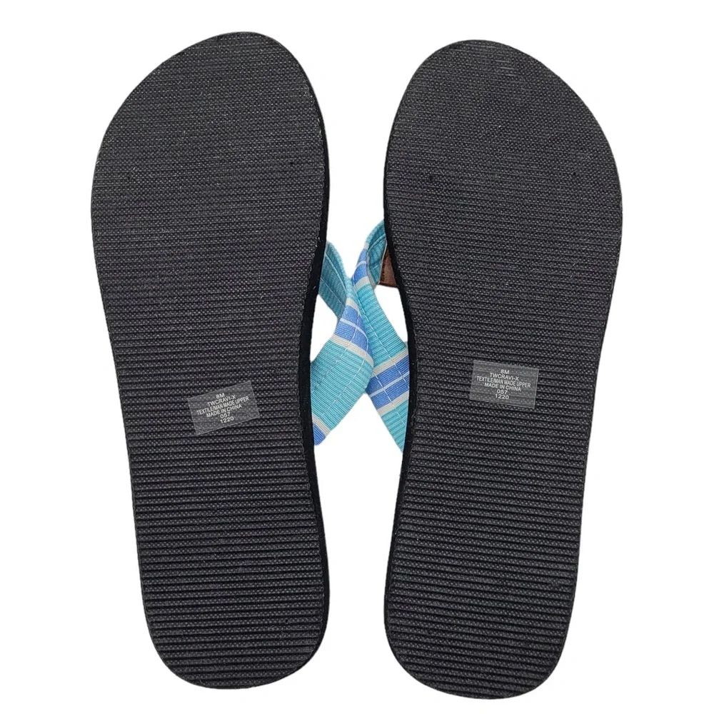 NWOT Tommy Hilfiger Women’s Miami Prep Canvas Flip Flop Size 8 - Picture 8 of 11